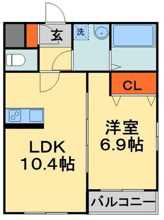 カーサメイプル千葉中央の物件間取画像